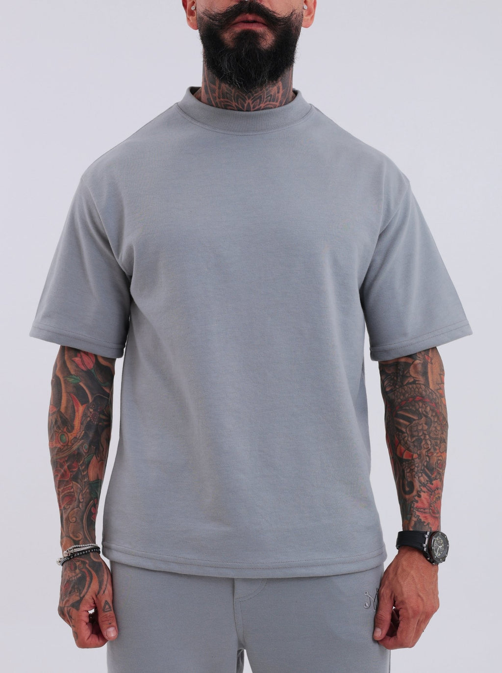 Camiseta Oversized Monaco Cinza