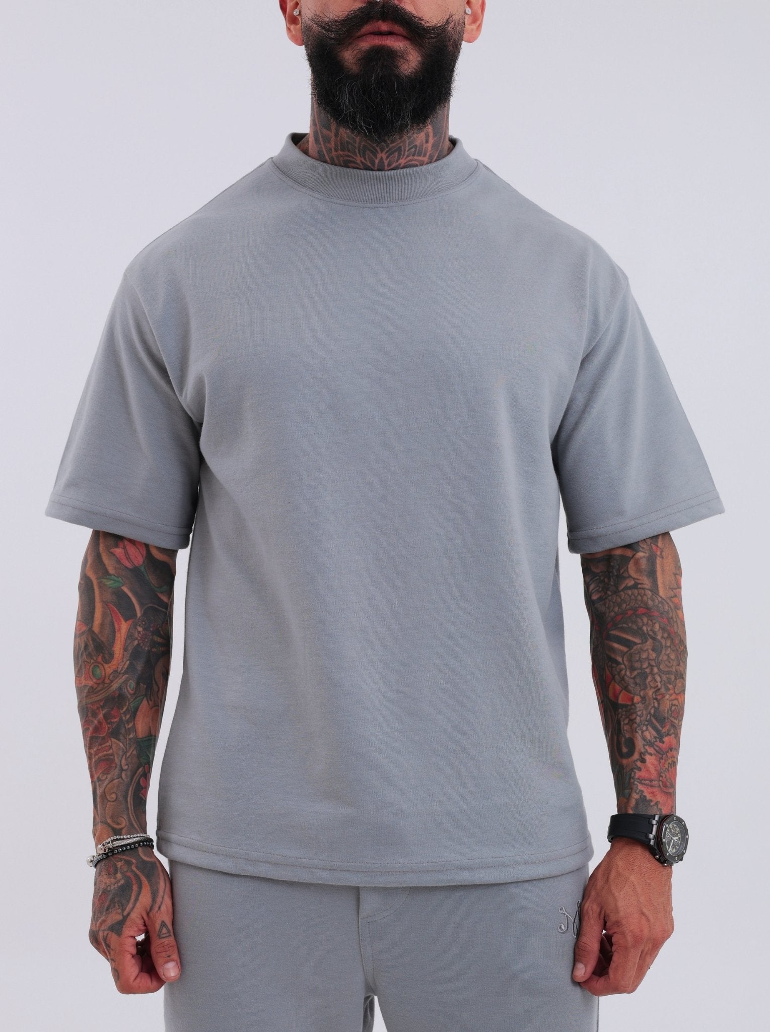 Camiseta Oversized Monaco Cinza