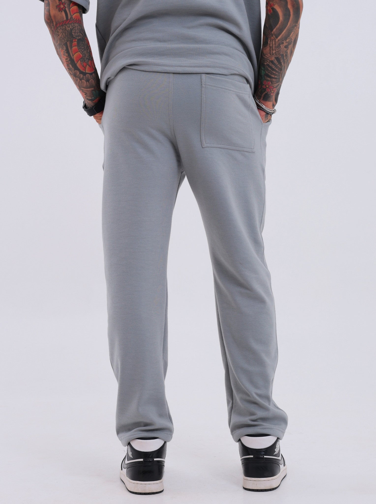 Calça Reta Monaco Cinza