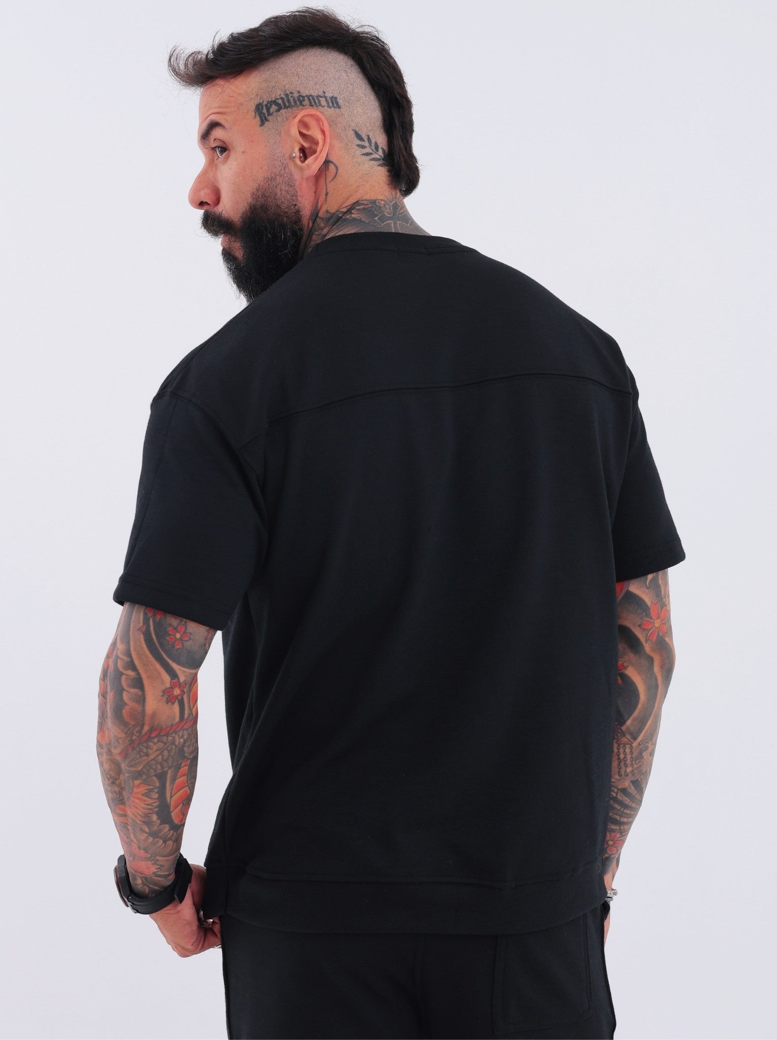 Camiseta Boxy Santorini Preta