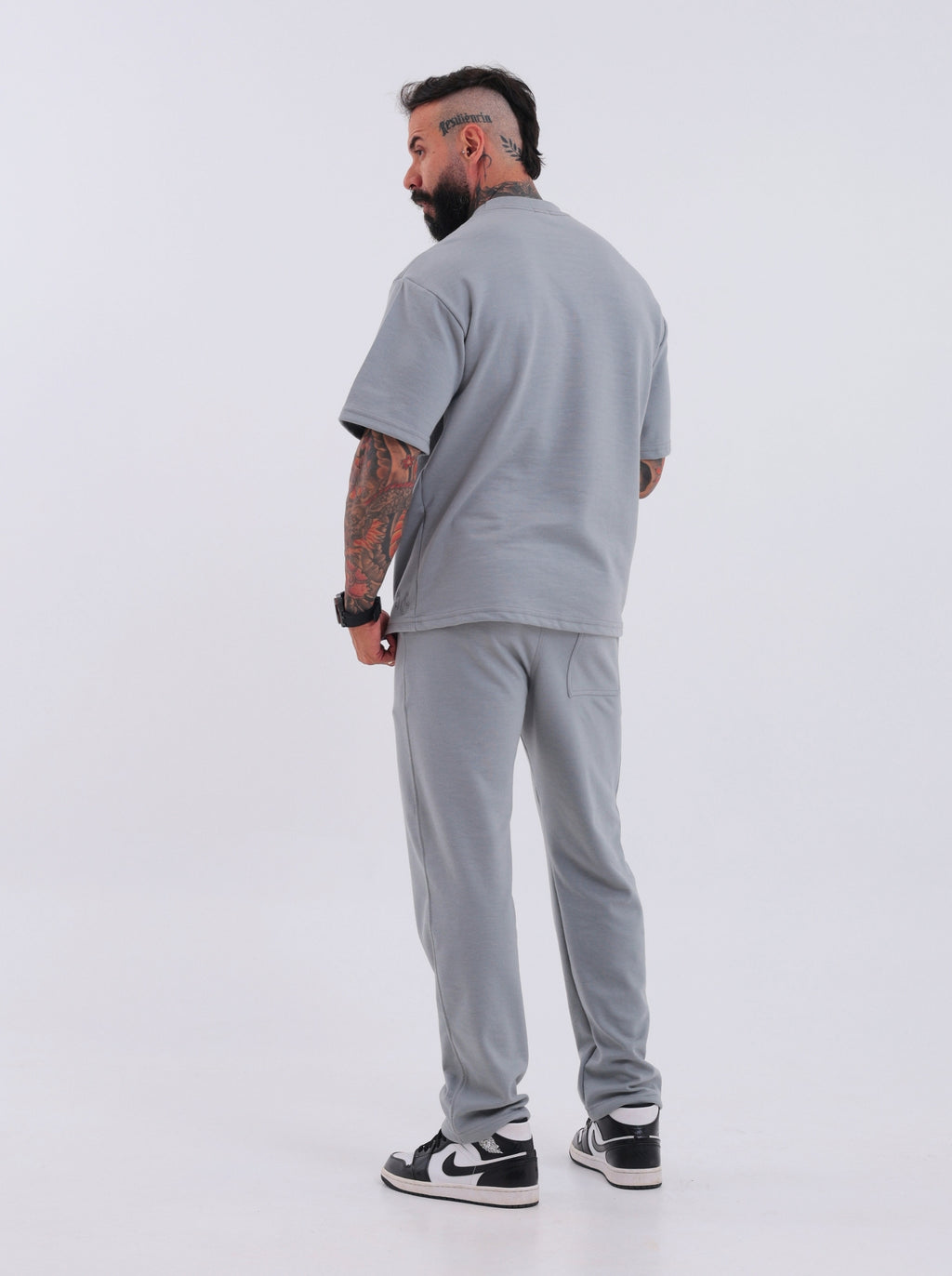 Camiseta Oversized Monaco Cinza