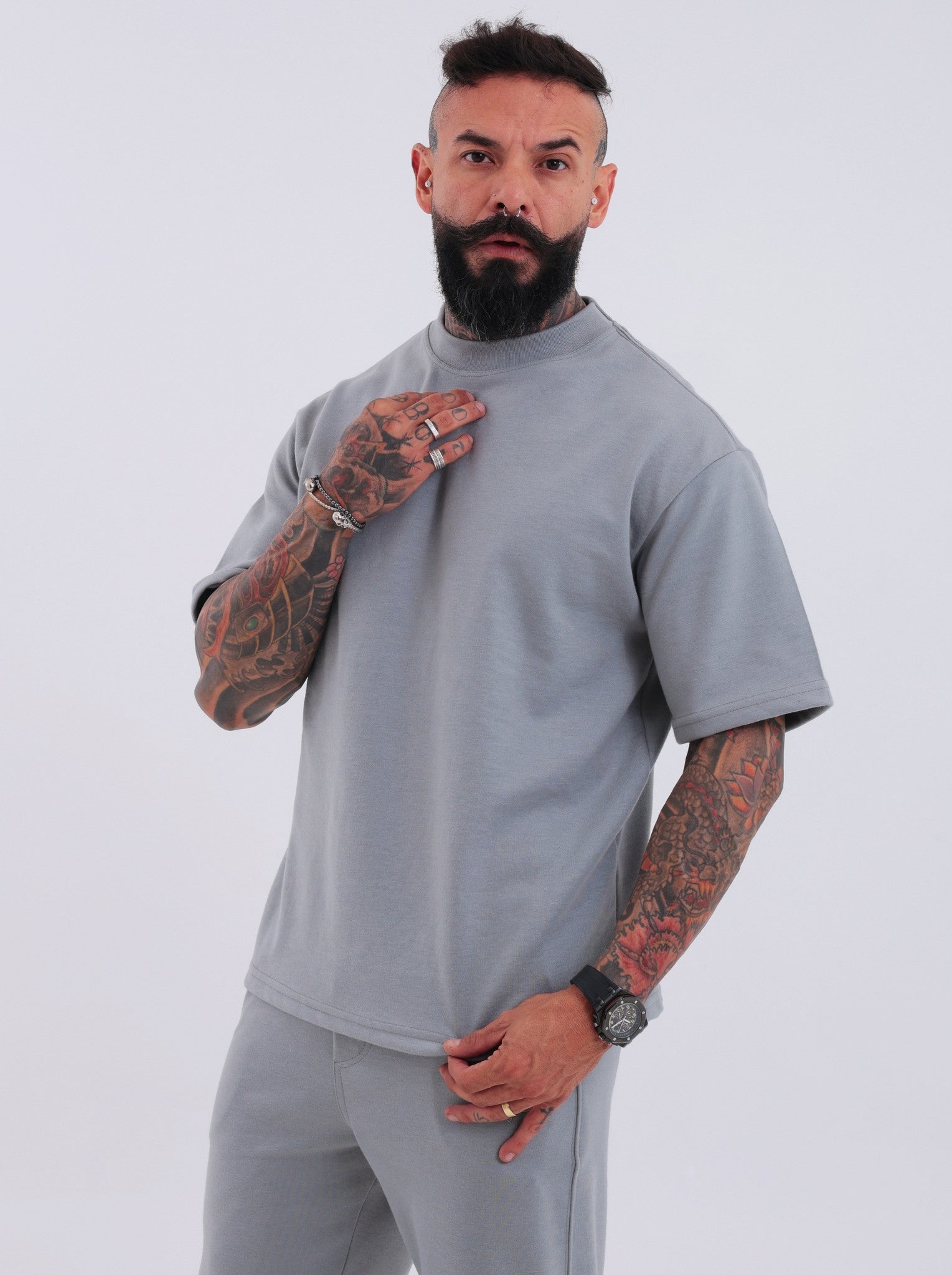 Conjunto Monaco Cinza