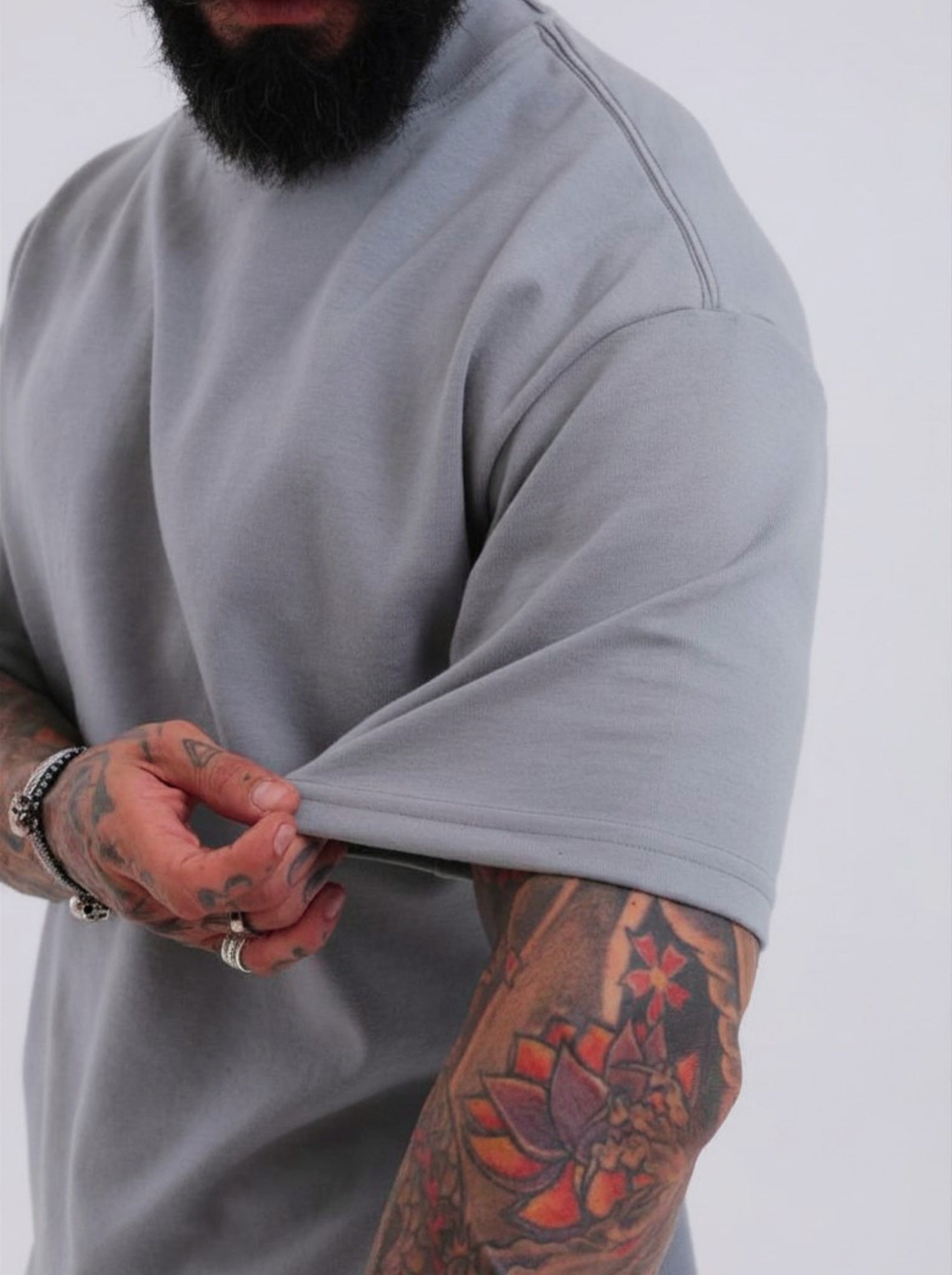 Camiseta Oversized Monaco Cinza